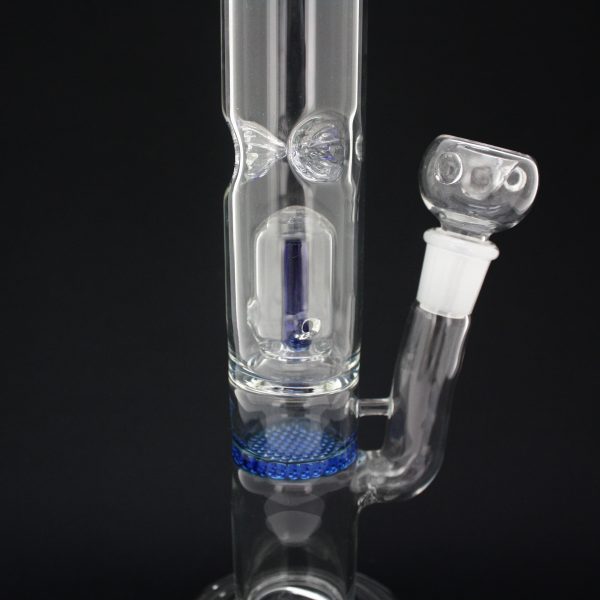 Glass in glass water pipe with honeycomb perc, inverted dome percolator, ice catcher for wholesale