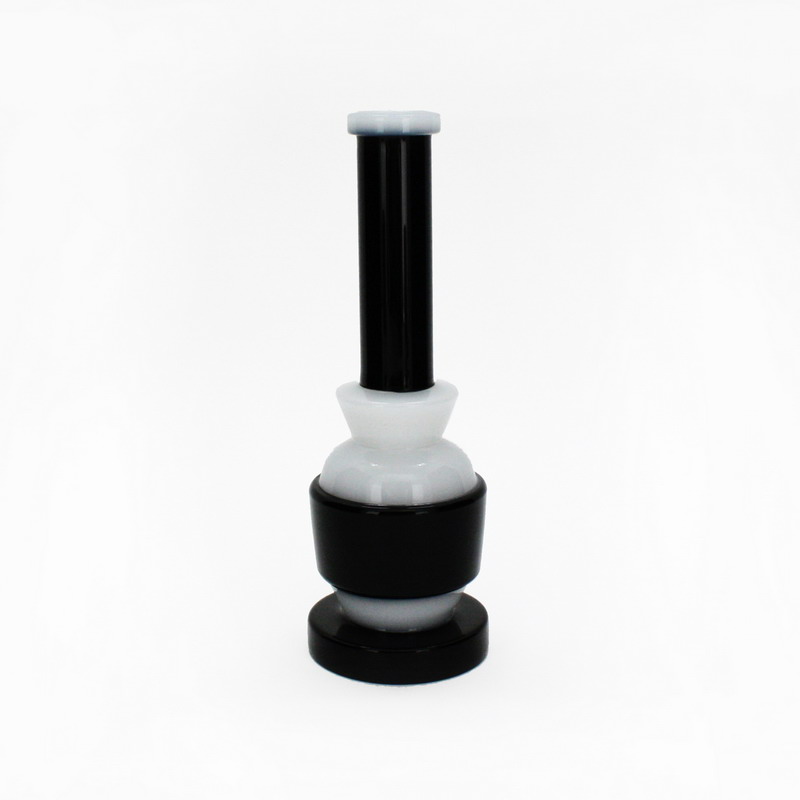 Heavy Bottom, Black & White Water Pipe - 8