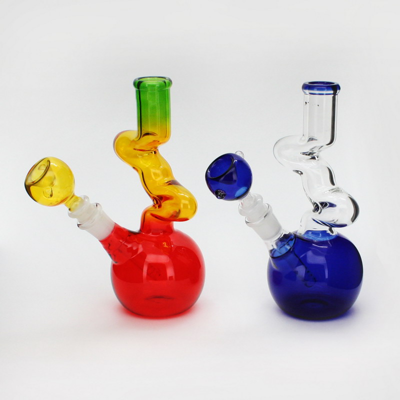Zig Zag Round Base Water Pipe IAI Corporation Wholesale Glass Pipes