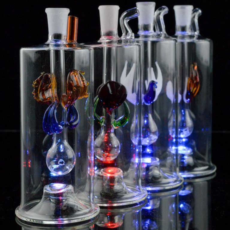 OB Lightup LED Water Pipe with Flower Diffuser 7" IAI Corporation