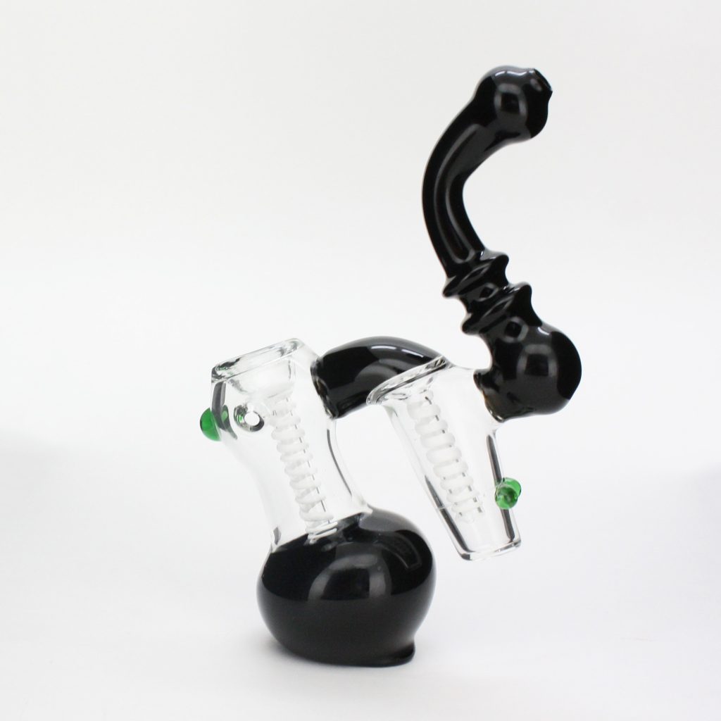 Double Chamber Glass Water Pipe With Spiral Perc 8 Iai Corporation Wholesale Glass Pipes